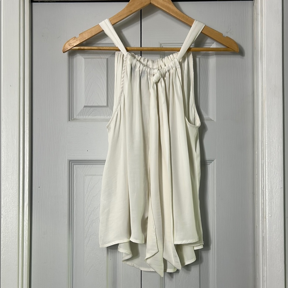 Banana Republic Cream Sleeveless Tank Top